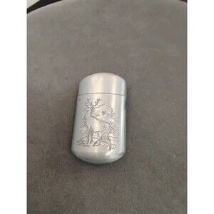 2005 Phillip Morris Cigarette Portable Stainless Steel Ashtray